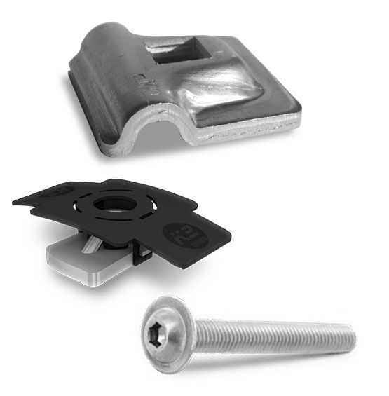 Blitzschutzklemme 8 mm Set